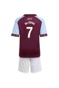 Aston Villa John McGinn #7 Jalkapallovaatteet Lasten Kotipeliasu 2025-26 Lyhythihainen (+ Lyhyet housut)
